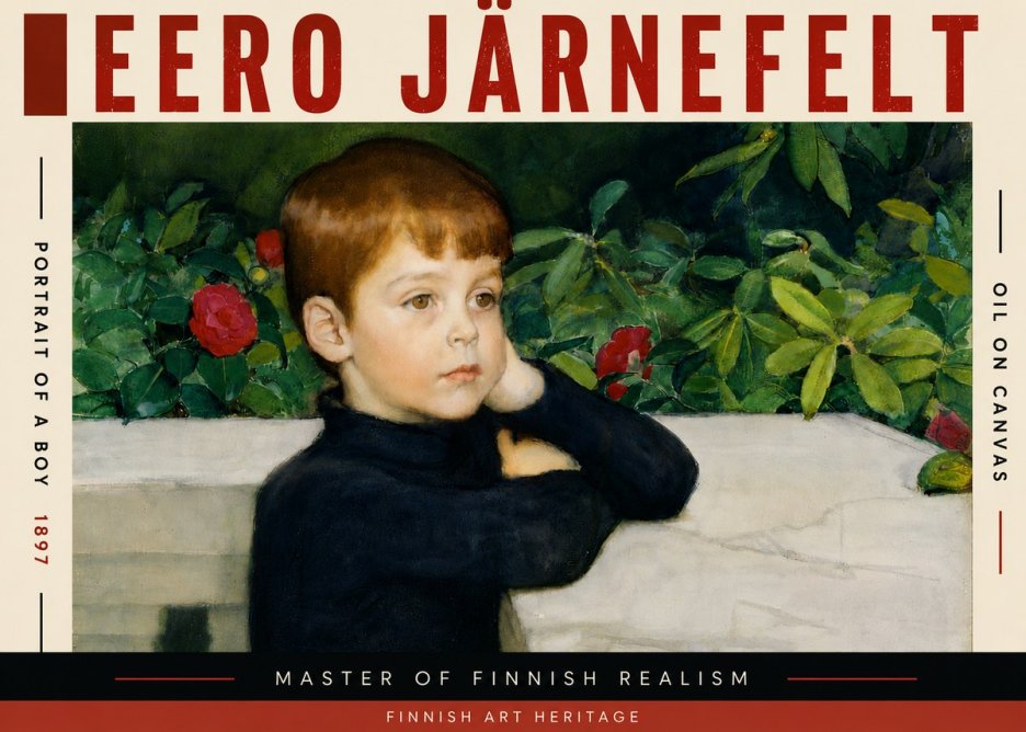 Eero Järnefelt Portrait of a Boy No5 - Poszter