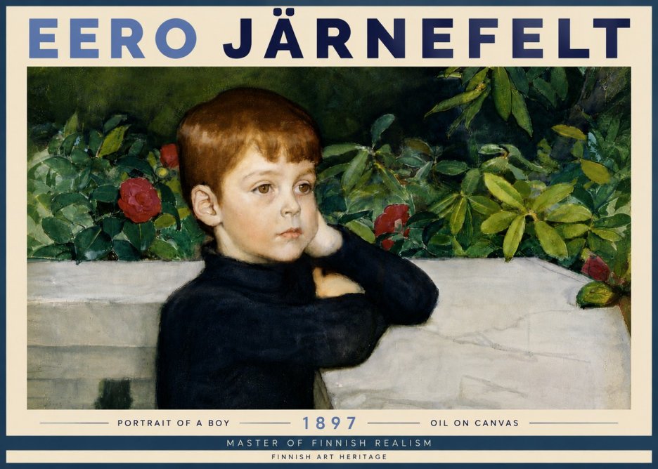 Eero Järnefelt Portrait of a Boy No6 - Poszter