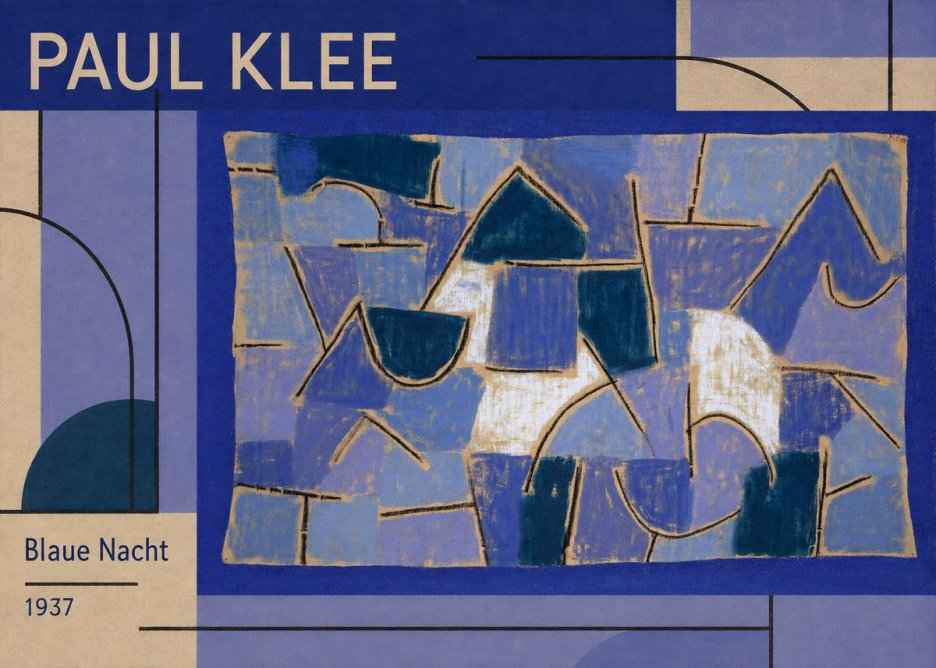 Paul Klee Blaue Nacht No1 - Poszter
