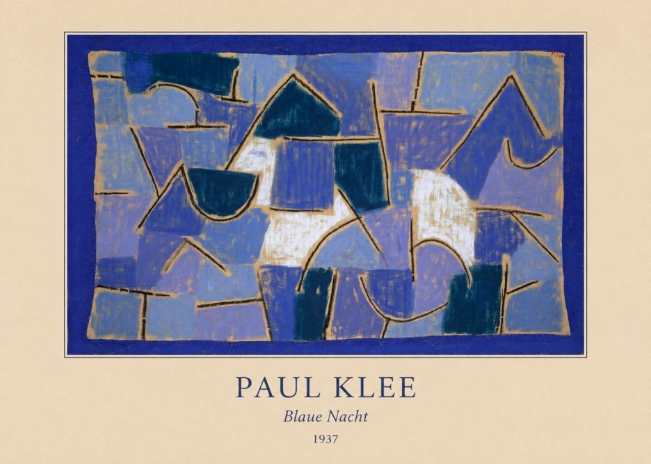 Paul Klee Blaue Nacht No4 - Poszter