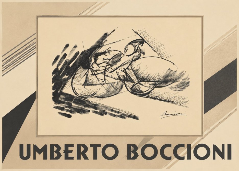 Umberto Boccioni Dynamism of a Cyclist I No1 - Poszter