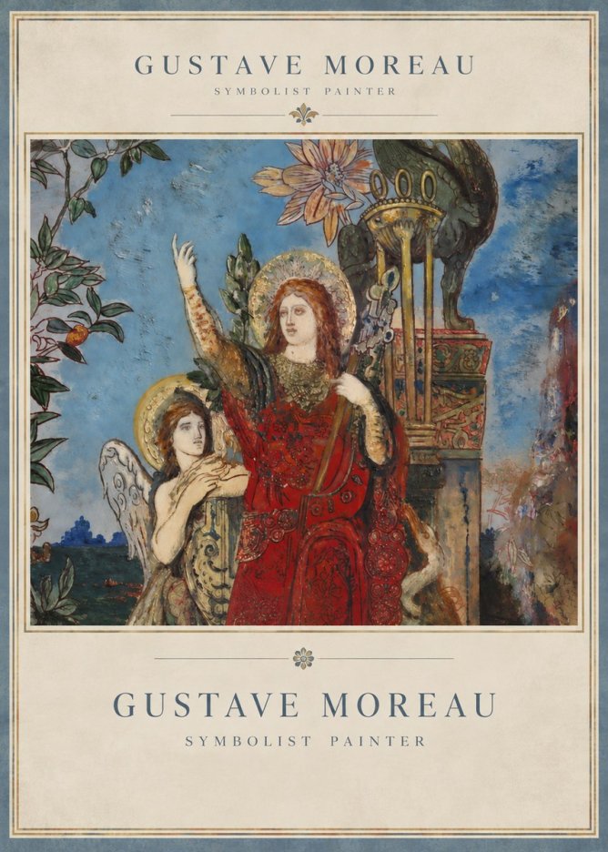 Gustave Moreau The Apparition I No3 - Poszter