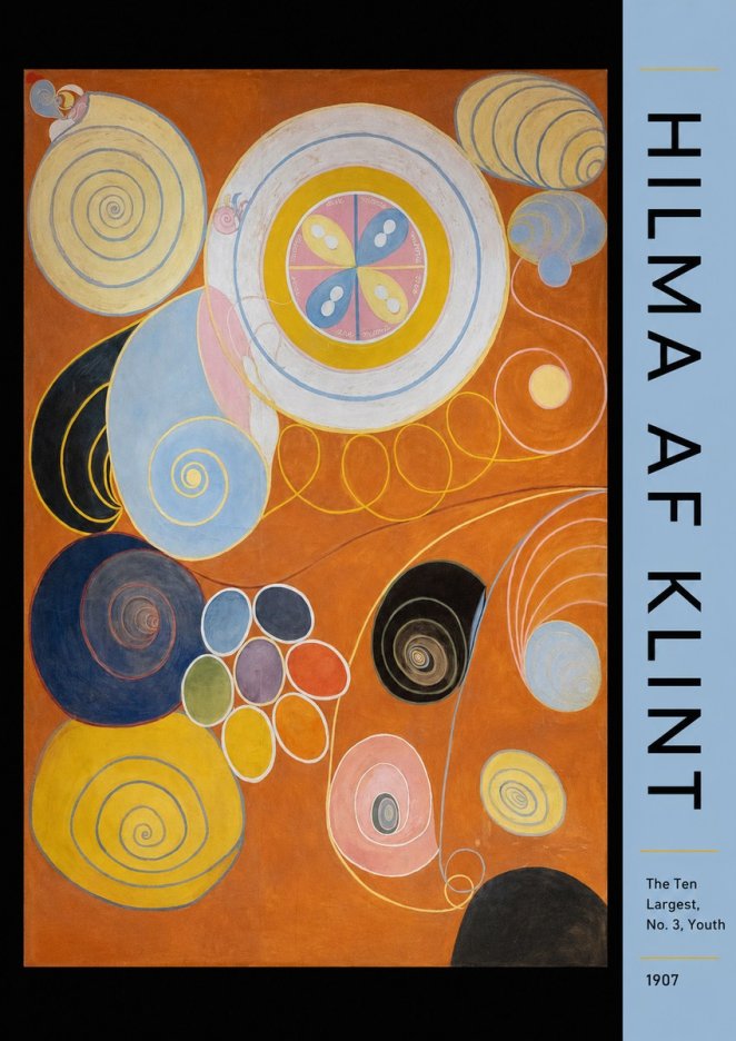 Hilma af Klint The Ten Largest, No. 3, Youth No4 - Poszter