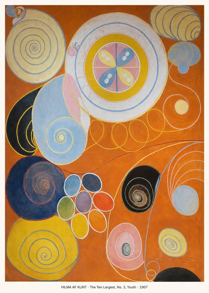 Hilma af Klint The Ten Largest, No. 3, Youth No5 - Poszter
