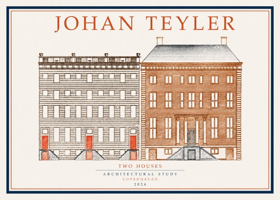 Johan Teyler Two Houses No1 - Poszter