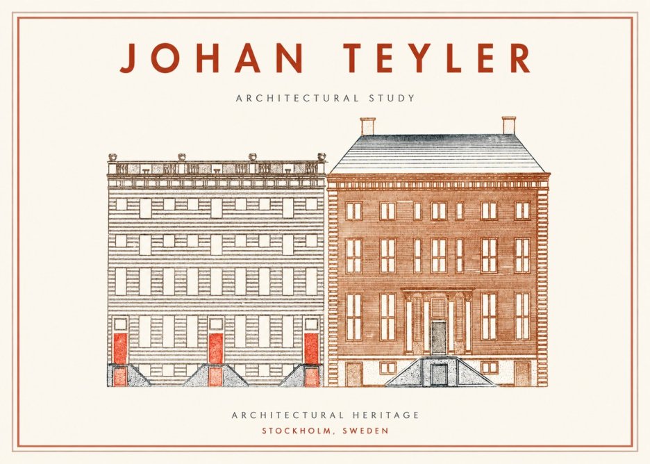 Johan Teyler Two Houses No2 - Poszter
