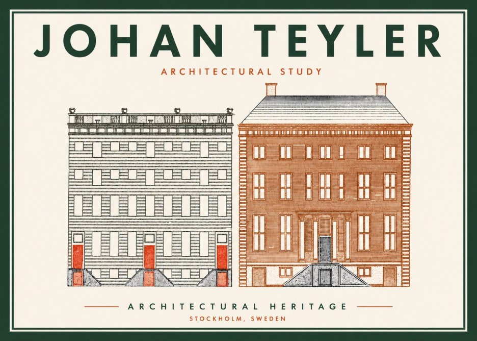 Johan Teyler Two Houses No6 - Poszter