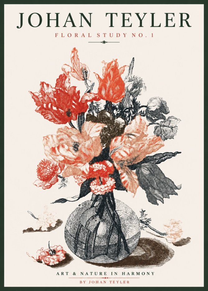 Johan Teyler Botanical Study No. 1 No3 - Poszter