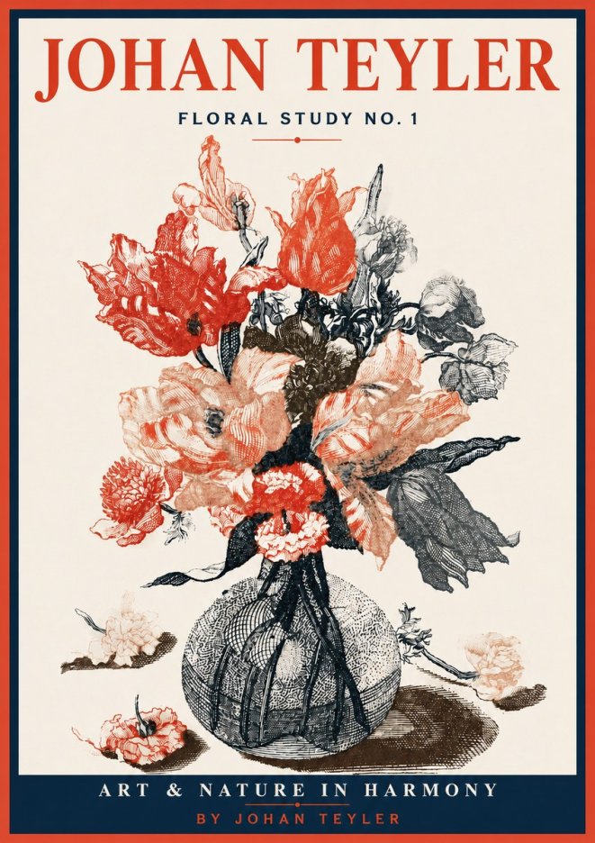 Johan Teyler Botanical Study No. 1 No4 - Poszter