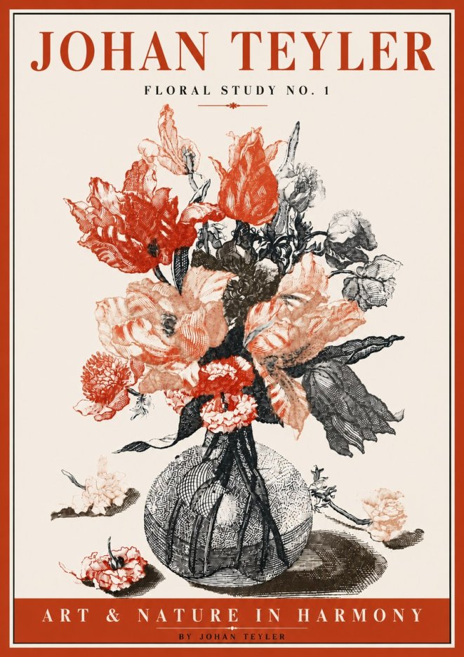 Johan Teyler Botanical Study No. 1 No6 - Poszter
