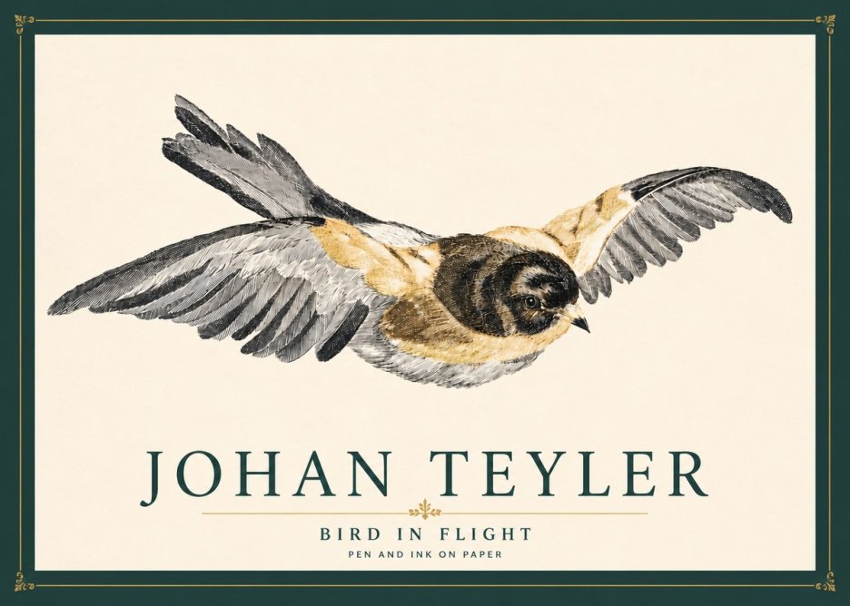 Johan Teyler Bird in Flight I No4 - Poszter
