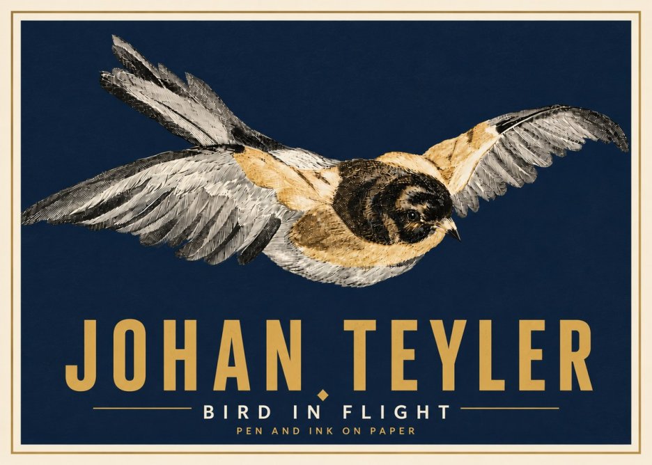 Johan Teyler Bird in Flight I No6 - Poszter