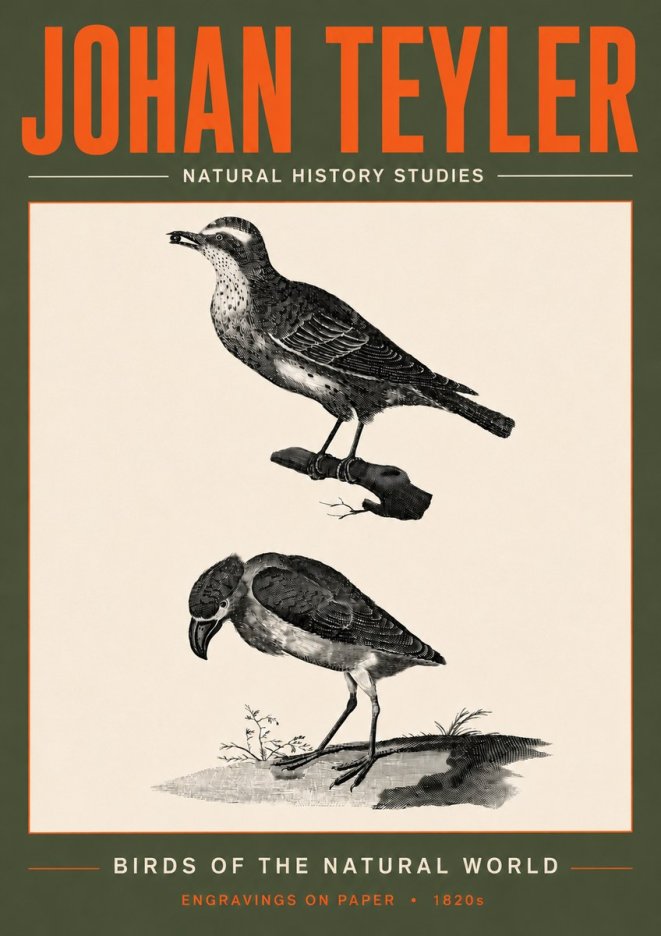 Johan Teyler Birds of the Natural World No6 - Poszter
