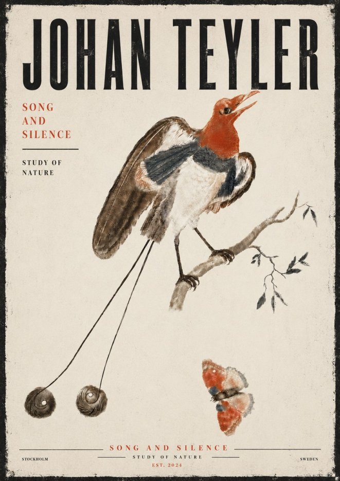 Johan Teyler Song and Silence - Study of Nature No6 - Poszter