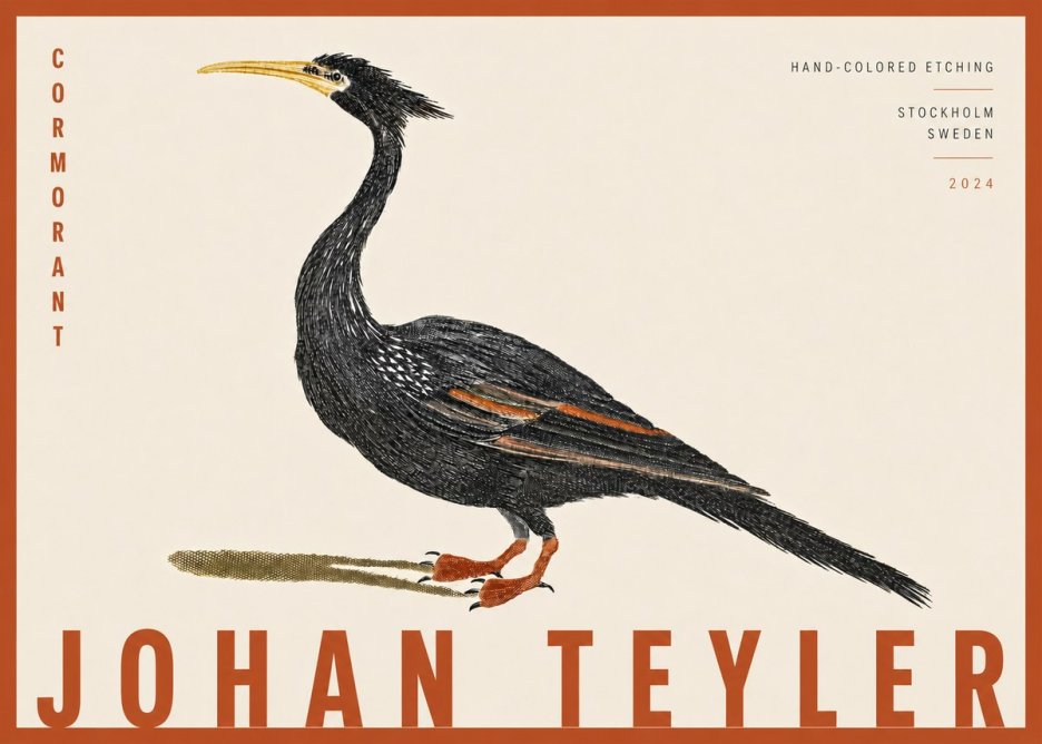 Johan Teyler Cormorant No4 - Poszter