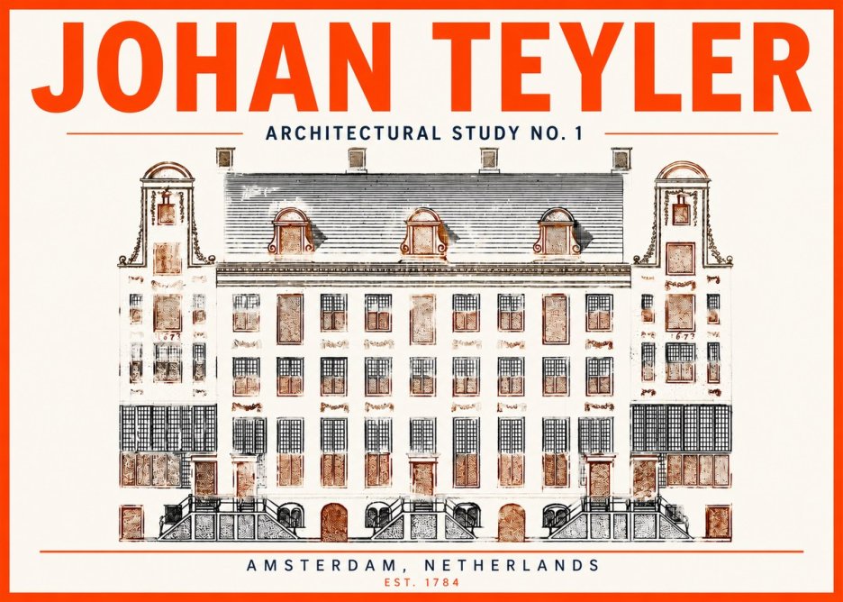 Johan Teyler Architectural Study No. 1 I No3 - Poszter
