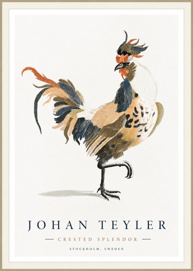 Johan Teyler Crested Splendor No1 - Poszter