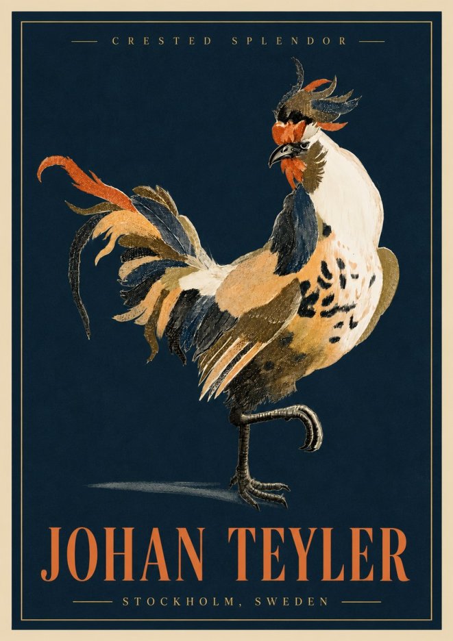 Johan Teyler Crested Splendor No5 - Poszter