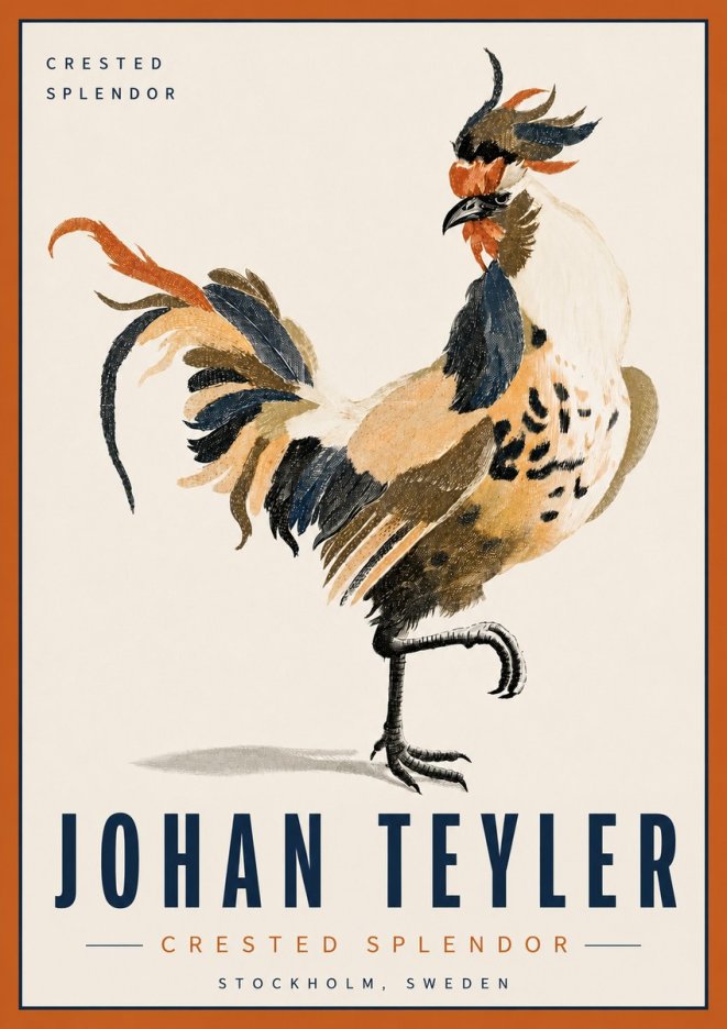 Johan Teyler Crested Splendor No6 - Poszter