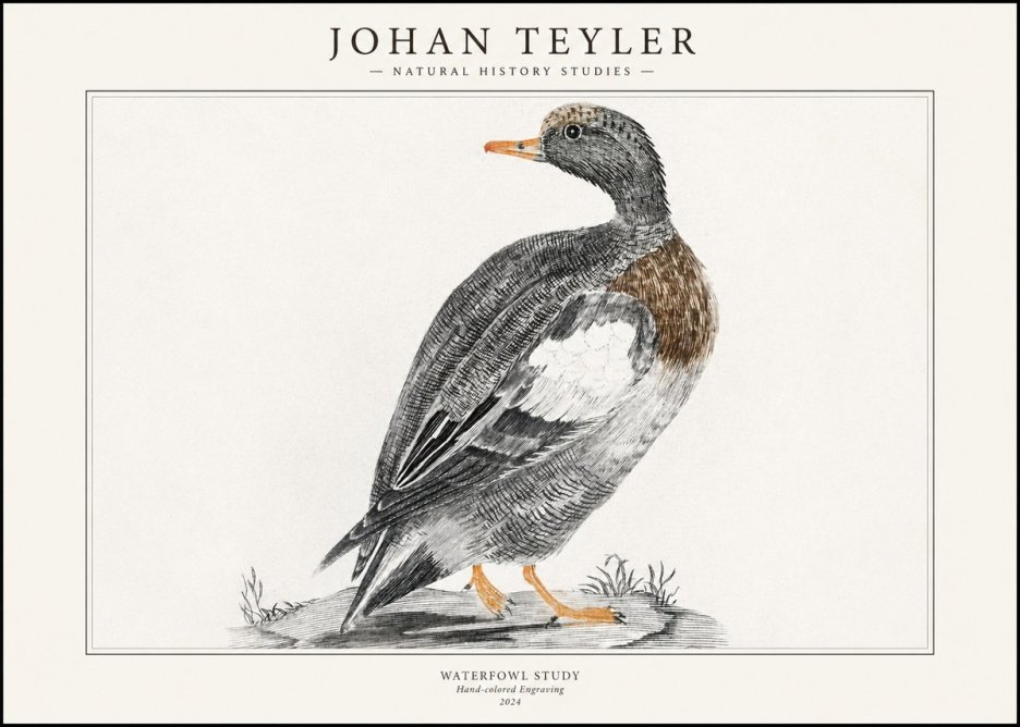 Johan Teyler Waterfowl Study No1 - Poszter