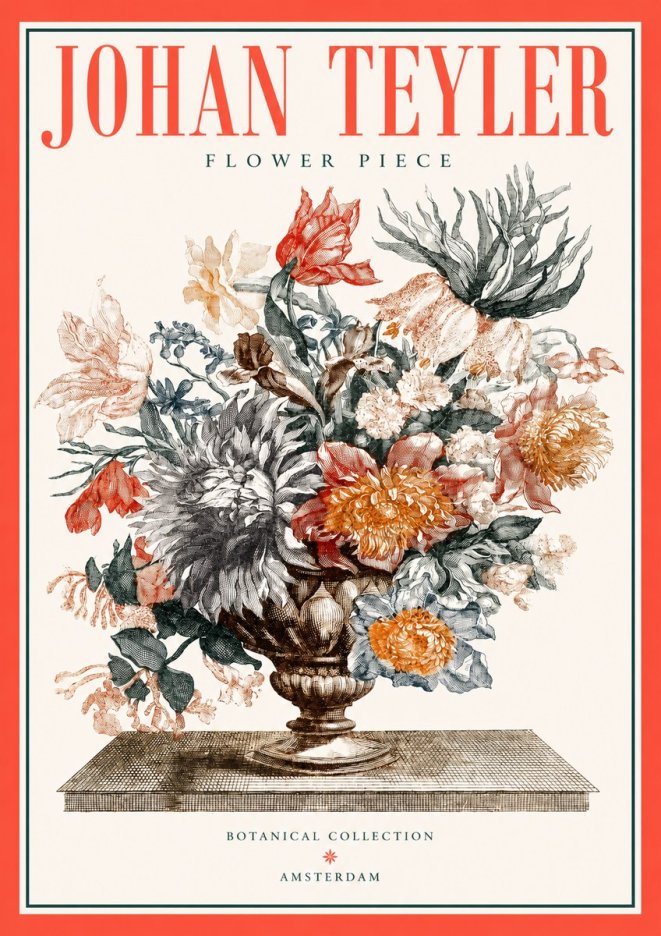 Johan Teyler Flower Piece No2 - Poszter