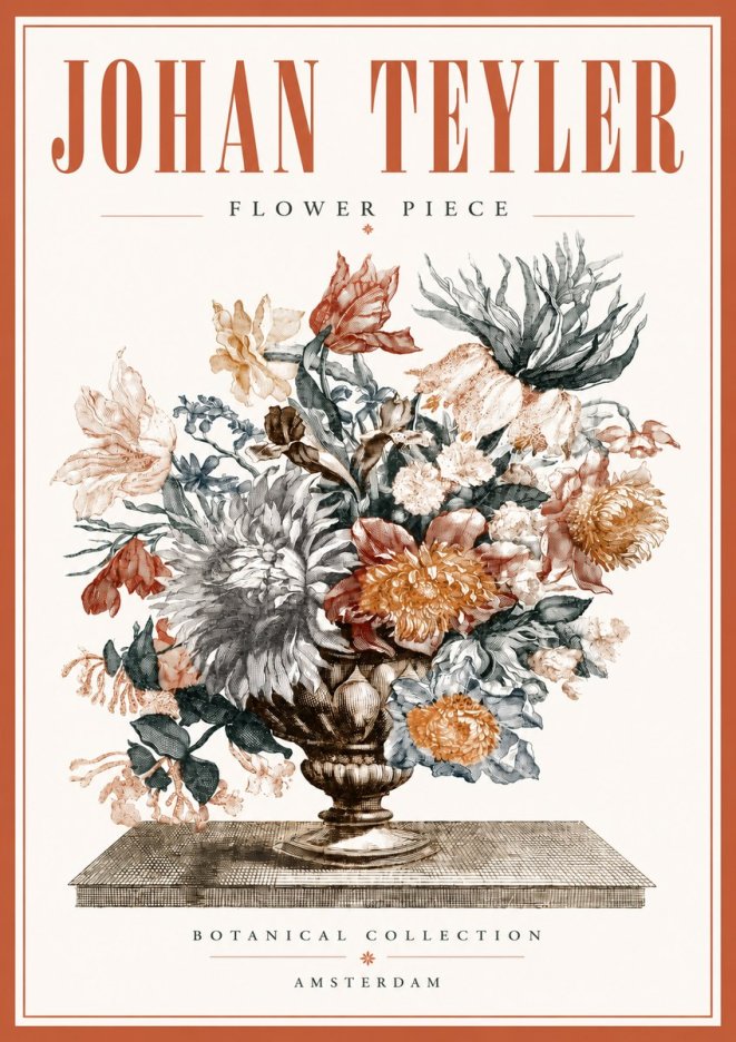 Johan Teyler Flower Piece No5 - Poszter