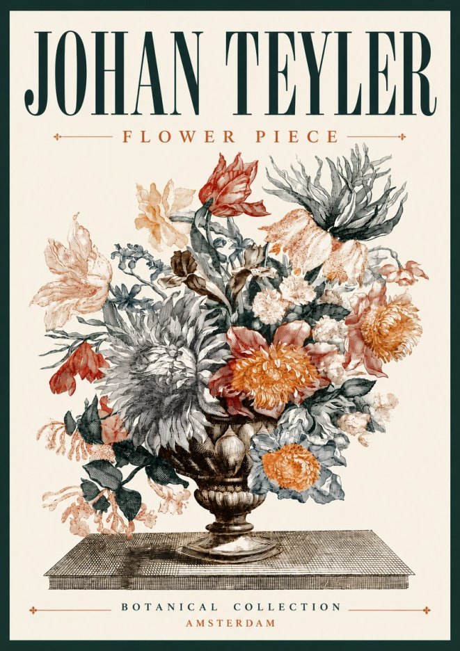 Johan Teyler Flower Piece No6 - Poszter
