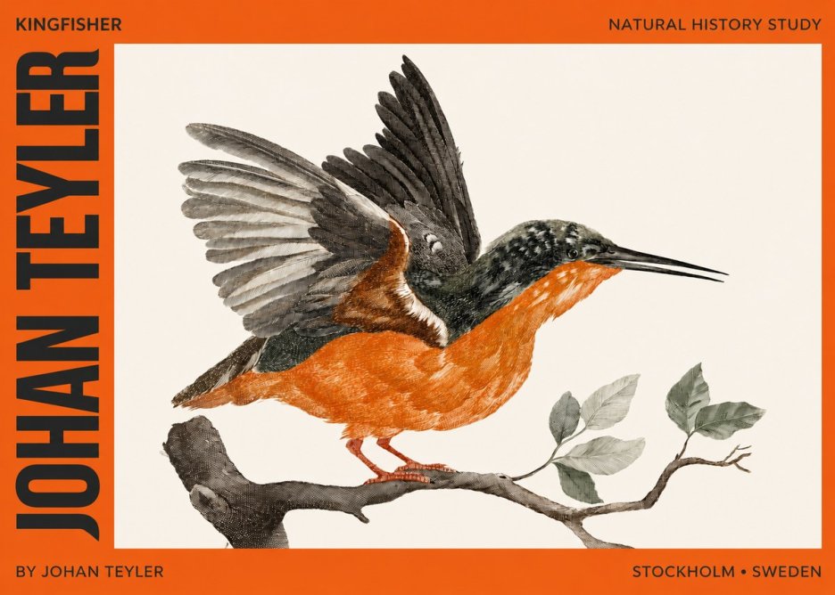 Johan Teyler Kingfisher No2 - Poszter