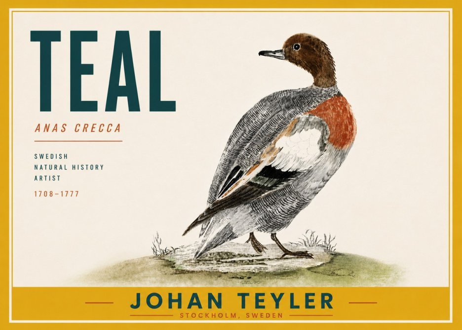 Johan Teyler Teal No6 - Poszter