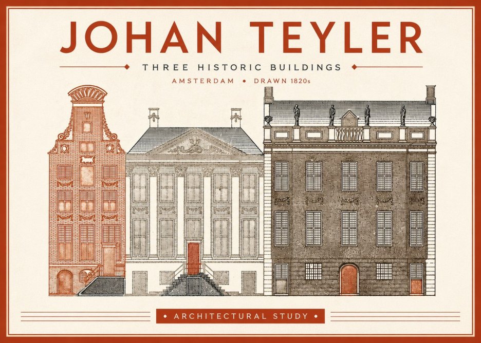 Johan Teyler Three Historic Buildings No4 - Poszter
