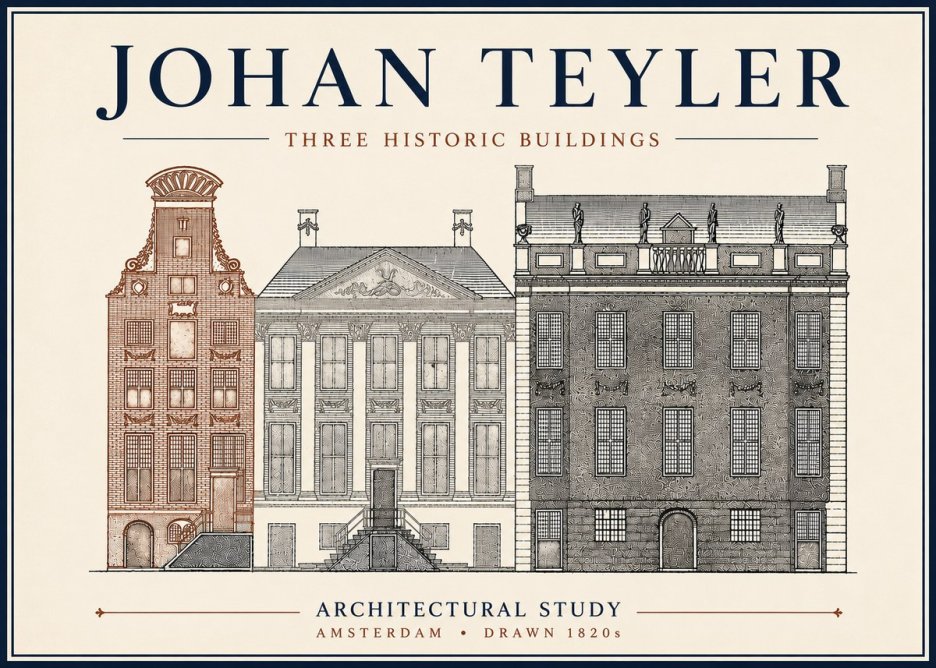 Johan Teyler Three Historic Buildings No6 - Poszter