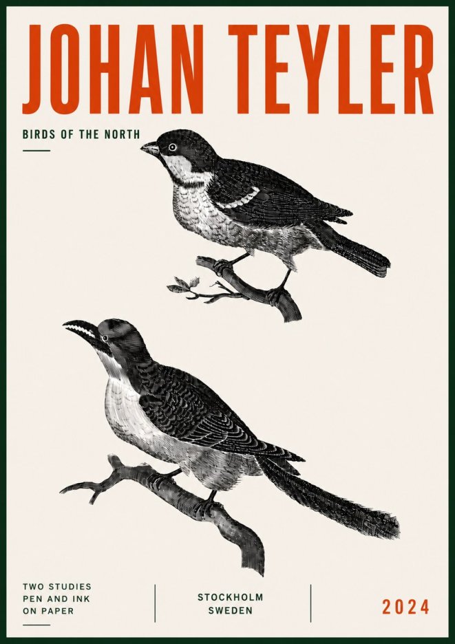 Johan Teyler Two Studies No6 - Poszter