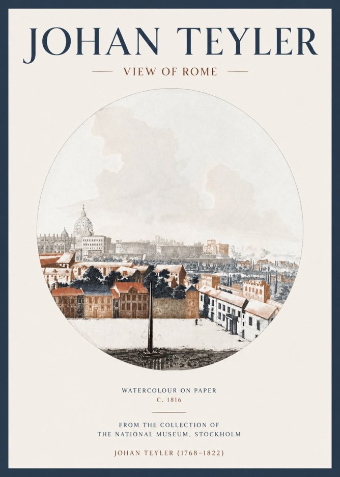Johan Teyler View of Rome No3 - Poszter