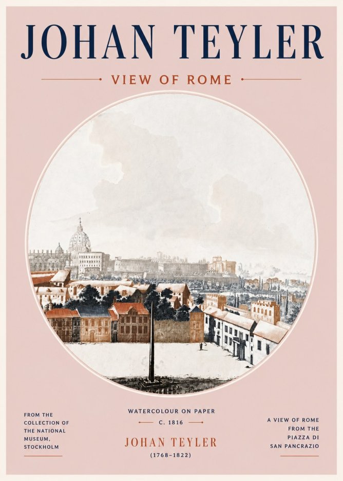 Johan Teyler View of Rome No5 - Poszter