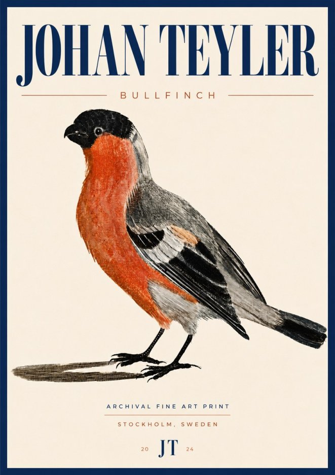 Johan Teyler Bullfinch No4 - Poszter