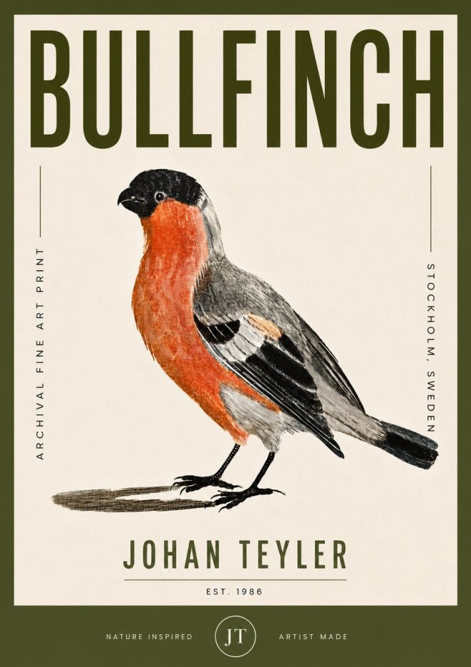 Johan Teyler Bullfinch No5 - Poszter