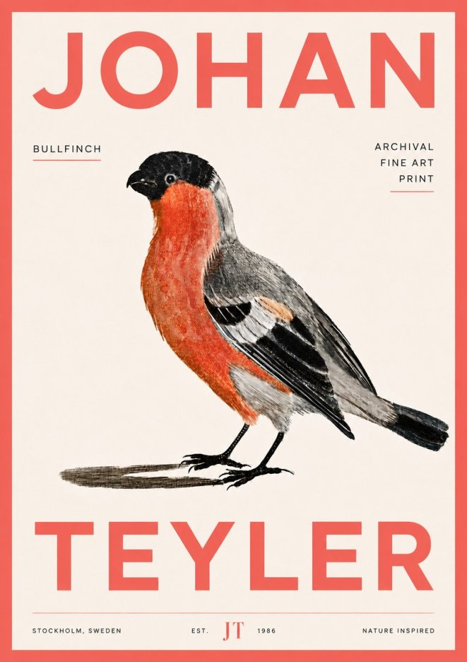 Johan Teyler Bullfinch No6 - Poszter