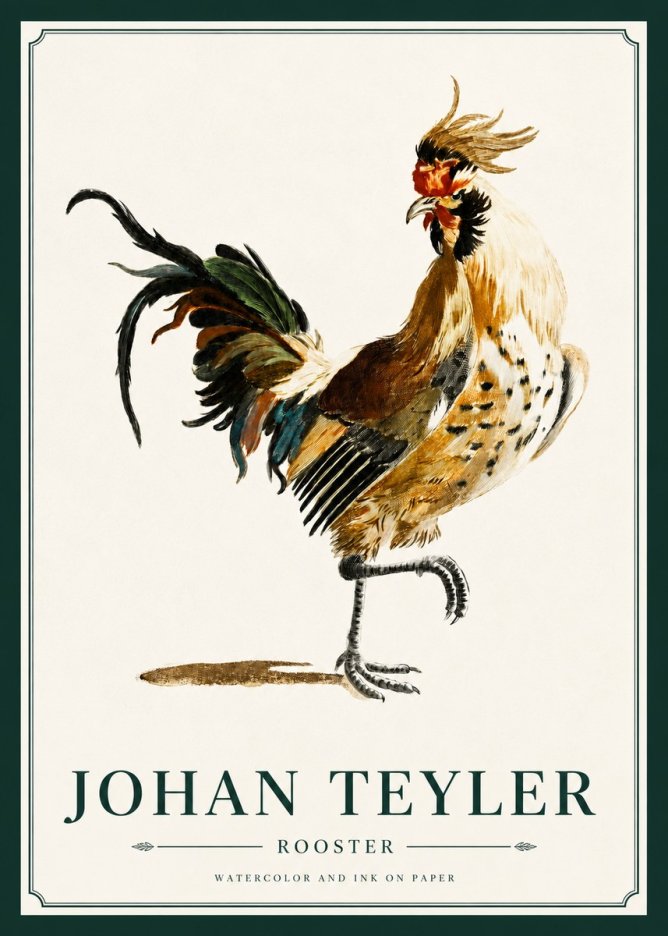 Johan Teyler Rooster No3 - Poszter