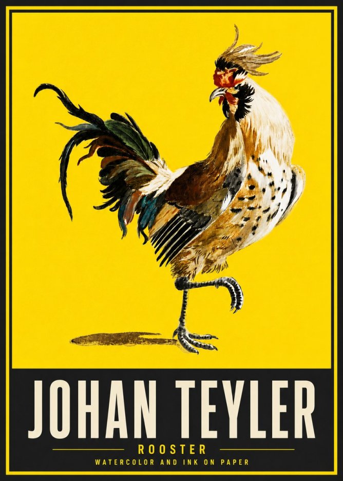 Johan Teyler Rooster No5 - Poszter
