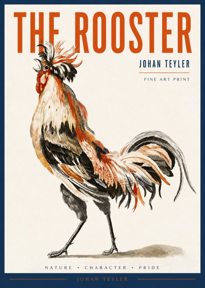 Johan Teyler The Rooster No2 - Poszter