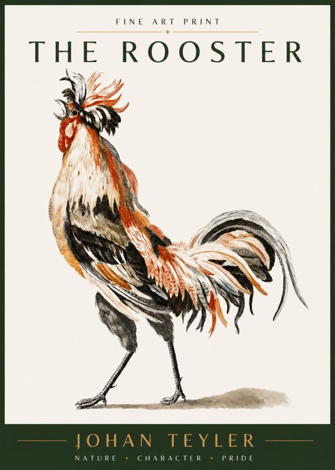 Johan Teyler The Rooster No3 - Poszter