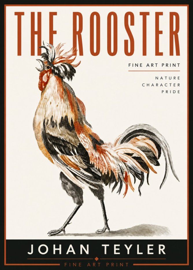 Johan Teyler The Rooster No5 - Poszter