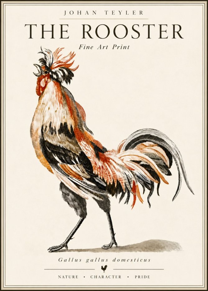 Johan Teyler The Rooster No6 - Poszter