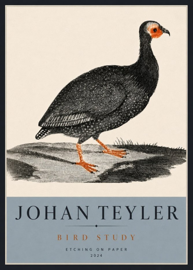 Johan Teyler Bird Study III No4 - Poszter