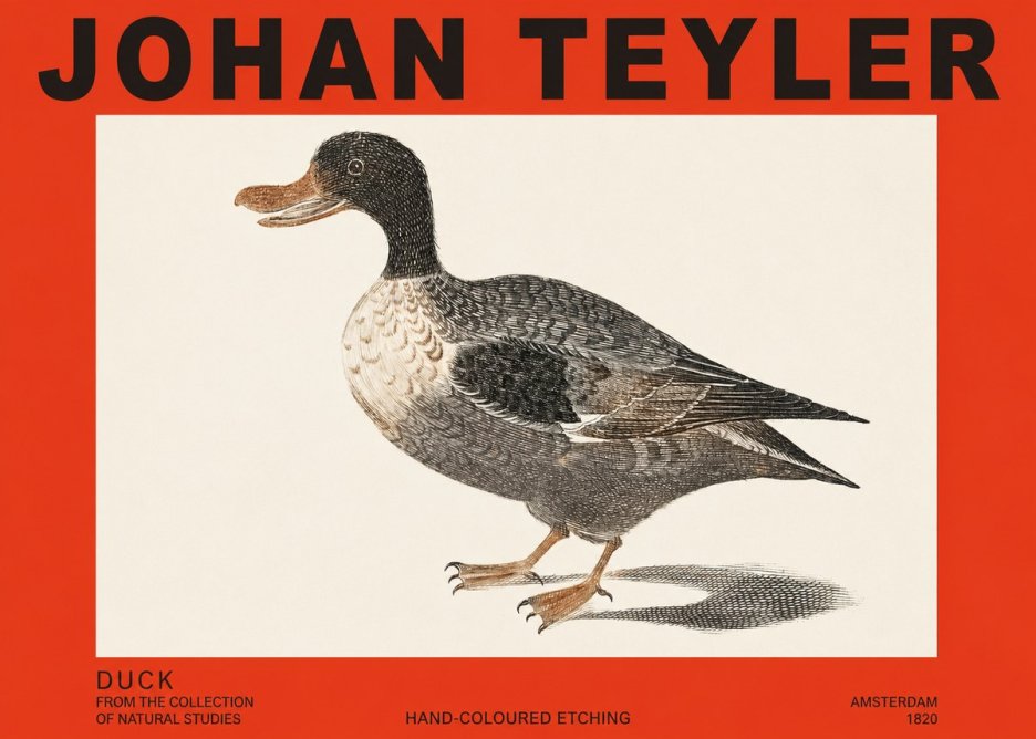 Johan Teyler Duck I No2 - Poszter
