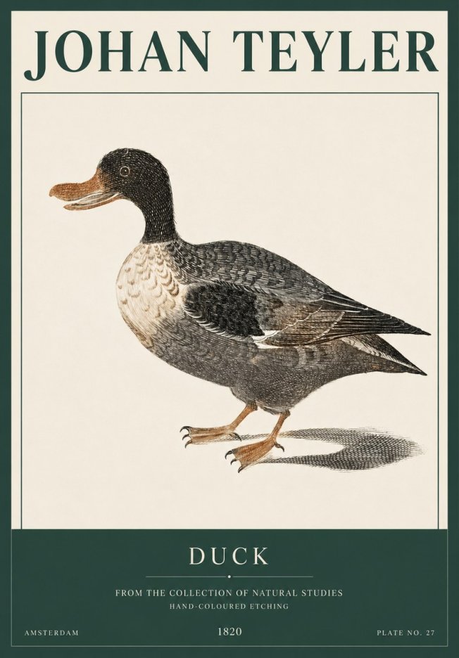 Johan Teyler Duck I No3 - Poszter