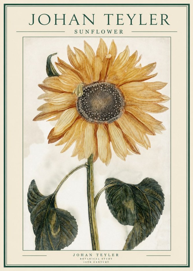Johan Teyler Sunflower No1 - Poszter