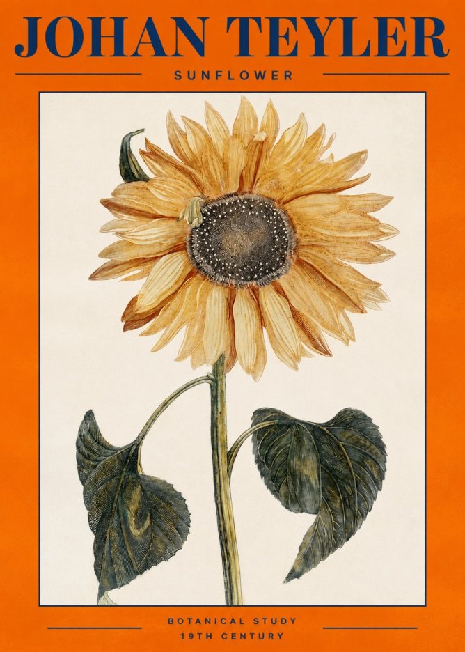 Johan Teyler Sunflower No2 - Poszter