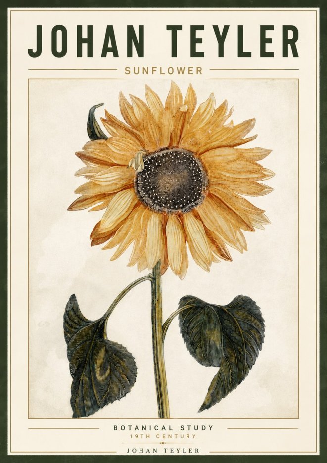 Johan Teyler Sunflower No6 - Poszter