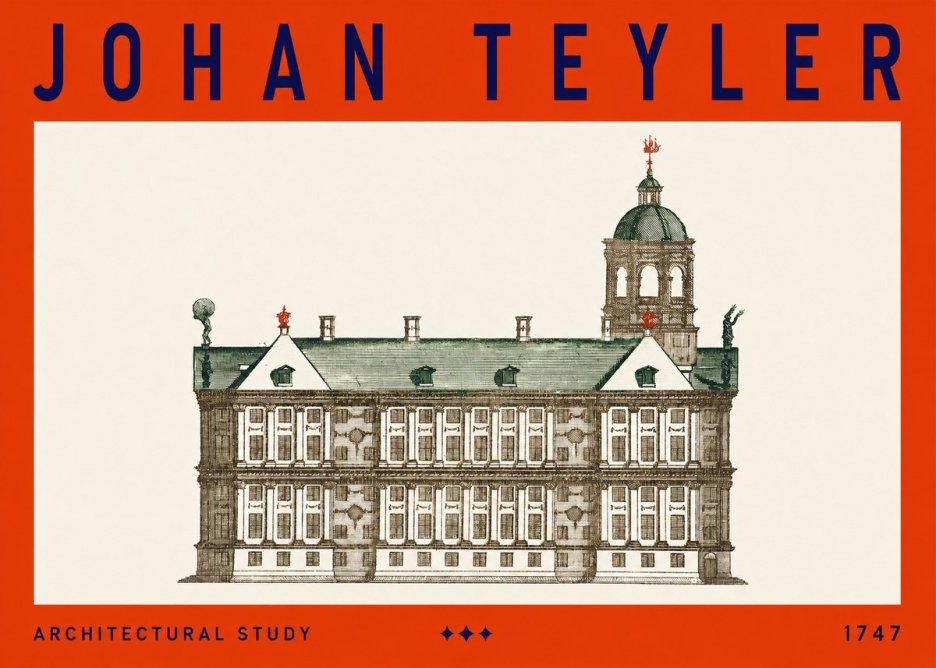 Johan Teyler Architectural Study V No3 - Poszter